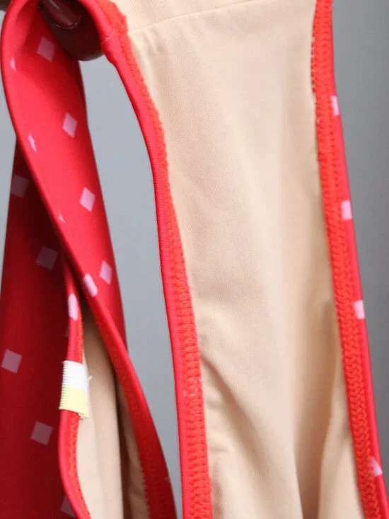 Summersalt The Tie Backflip Square Dot Hibiscus & Flamingo One Piece Swimsuit 10 - Picture 5 of 8